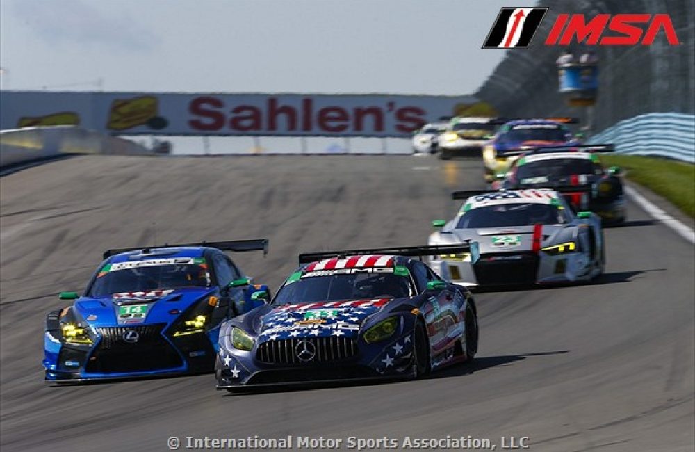 IMSA cars racing